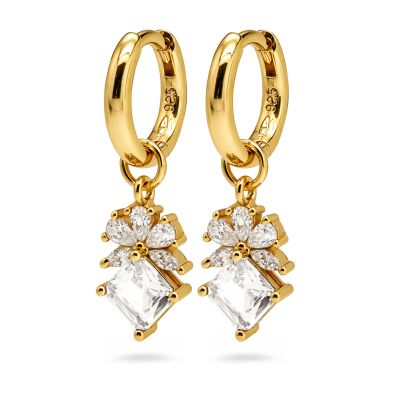 Hinged Hoops Nola Zirconia