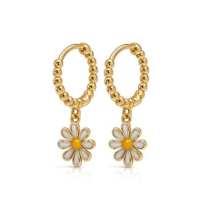 Hinged Hoops Fleur Flower