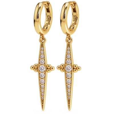 Hinged Hoops AVELYN Zirconia Sword