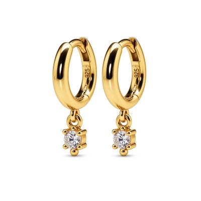 Hinged Hoops DIANE Single Zirconia