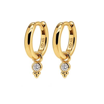Hinged Hoops Zirconia Sylvie