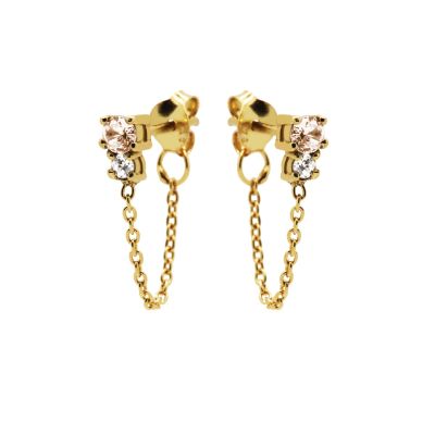 Chain Double Up Zirconia Champaign