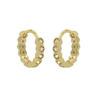 Hinged Hoops Noelle Zirconia 14MM