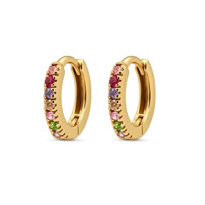 Hoops Round Zirconia 13MM Colours