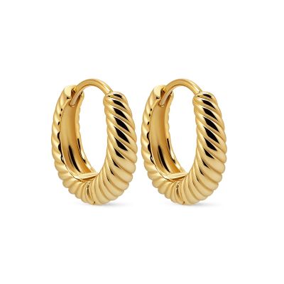 Hinged Hoops Flora Twist