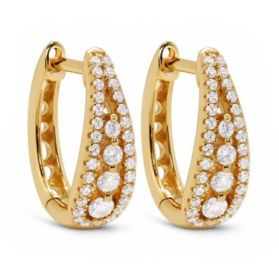 Hinged Hoops Royal 18MM