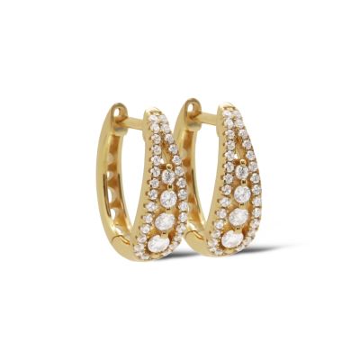 Hinged Hoops Royal 18MM