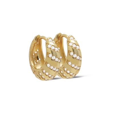 Hinged Hoops Lume Zirconia 14MM