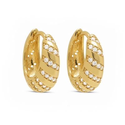 Hinged Hoops Lume Zirconia 14MM