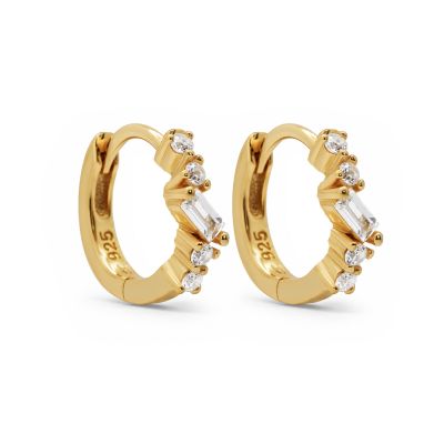 Hinged Hoops Jilly Zirconia 12MM