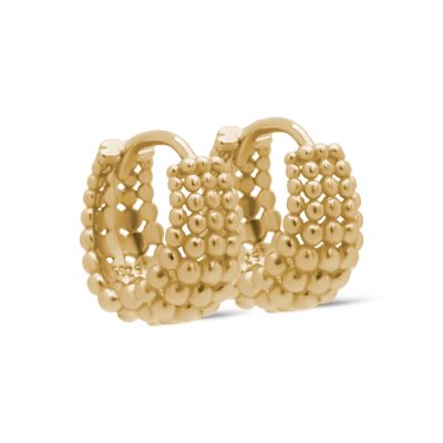 Hinged Hoops Lilly Dots 14MM