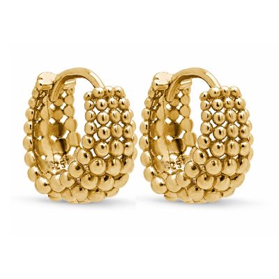 Hinged Hoops Lilly Dots 14MM