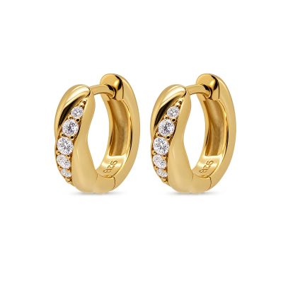 Hinged Hoops MILIA Swirl 12MM