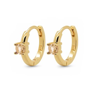 Hinged Hoops Uma Zirconia 12MM Champaign