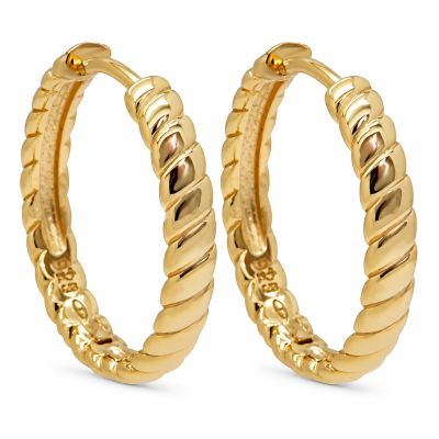 Hinged Hoops Lilia Swirl 20MM 