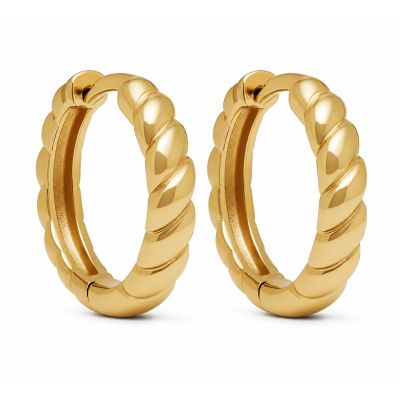 Hinged Hoops Lilia Swirl 18MM