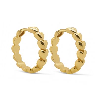 Hinged Hoops Julea Heart 14MM
