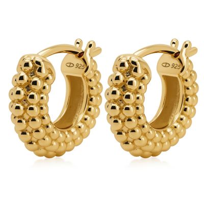 Hinged Hoops Amelia Dots 18MM