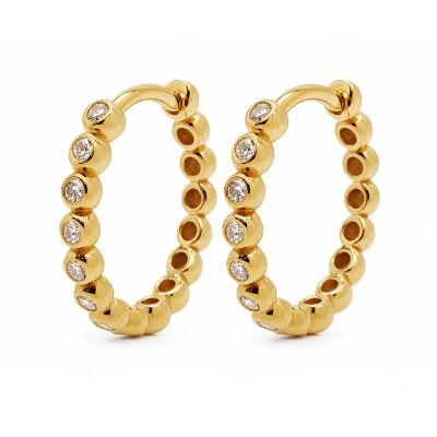 Hinged Hoops Lyra Zirconia 18MM