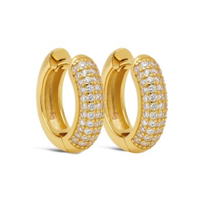 Hinged Hoops Lila Zirconia 14MM