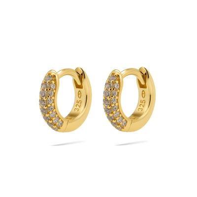 Hinged Hoops Bibi Zirconia 12MM