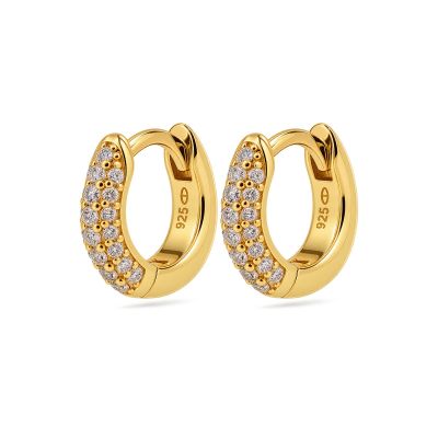 Hinged Hoops Bibi Zirconia 12MM