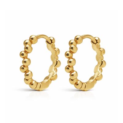 Hinged Hoops Zirconia Luna 14MM