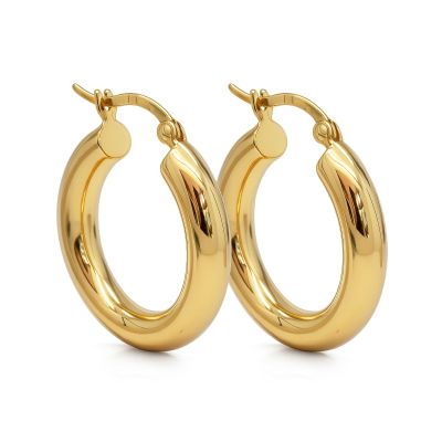 Hinged Hoops Eleni Plain 24MM