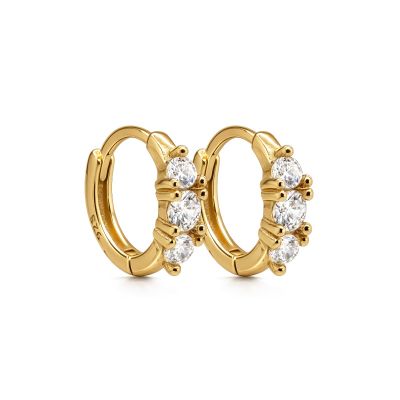 Hinged Hoops Diane Zirconia 10MM