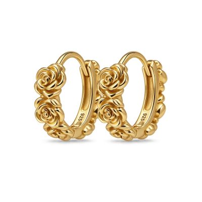 Hinged Hoops Lison Rose 12MM
