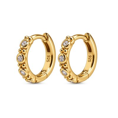 Hinged Hoops CARYS Zirconia Dot 12MM
