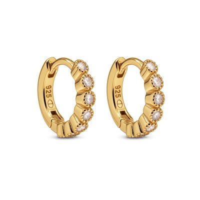 Hinged Hoops BLAIR Plain Zirconia 12MM