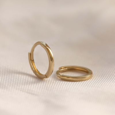 14 KARAAT GOUDEN Basis Oorringen LIA 10MM