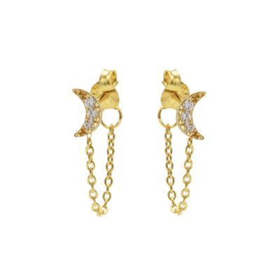 Chain Zirconia Moon