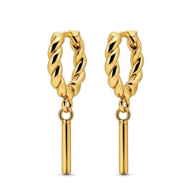 Hinged Hoops Twisted Round Tube