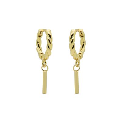 Hinged Hoops Twisted Round Tube