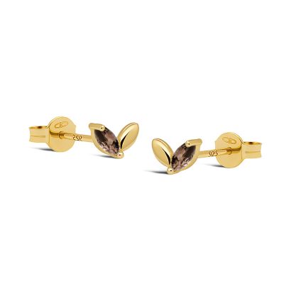 Zirconia Symbols Leaf Iris Chocolat