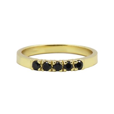 Ring Black Zirconia Row