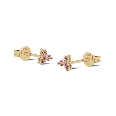 Zirconia Triple Flower Salmon