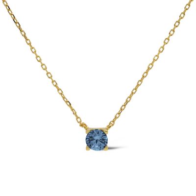 Necklace Tess Zirconia Jeans Blue