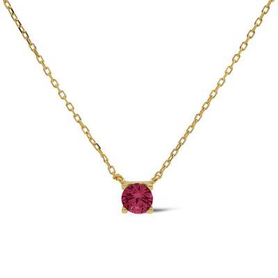 Necklace Tess Zirconia Ruby Red