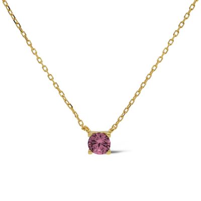 Necklace Tess Zirconia Wine Red