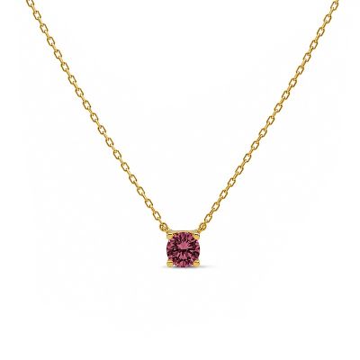 Necklace Tess Zirconia Wine Red