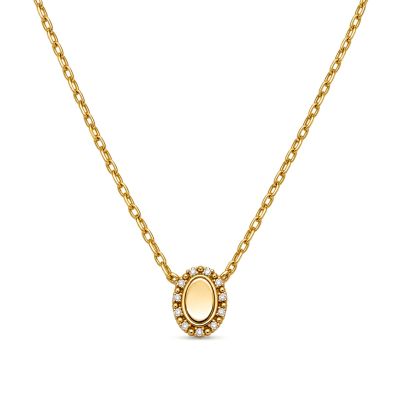 Necklace Monica Zirconia Small Disc