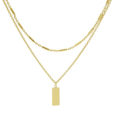 Double Necklace Tubes Rectangle