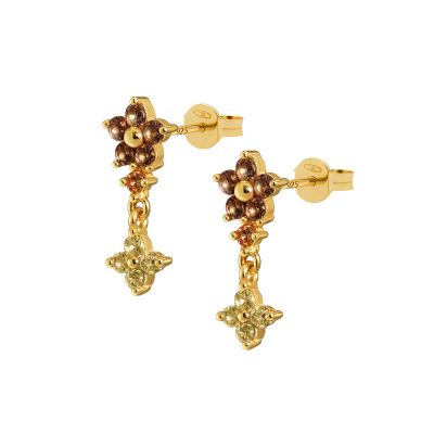 Symbols XL Mia Zirconia Flower Caramel-Citrien
