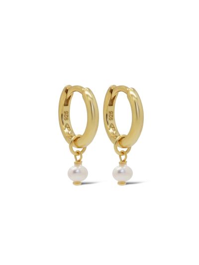 Hinged Hoops Symbols PIXIE Pearl 