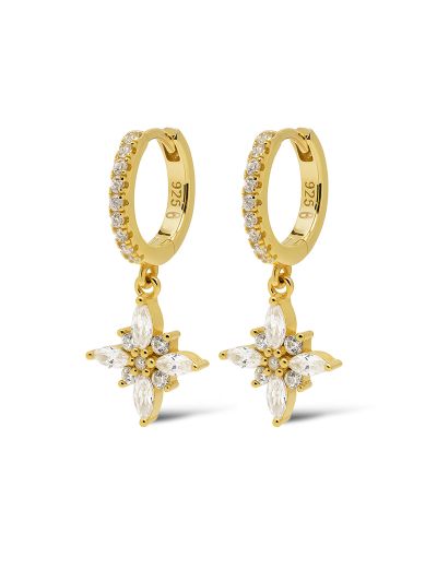 Hinged Hoops Zirconia Morningstar BIJOU