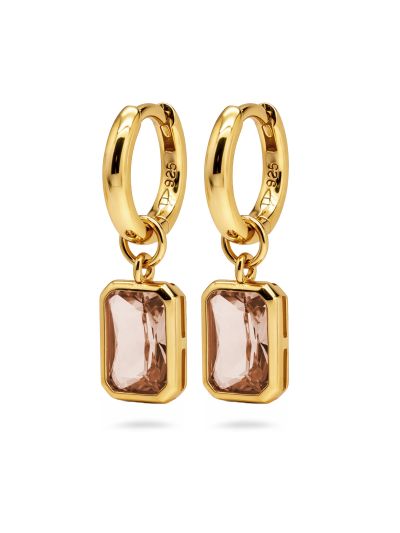 Hinged Hoops Liv Caramel