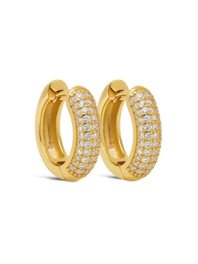 Hinged Hoops LILA Zirconia 15MM